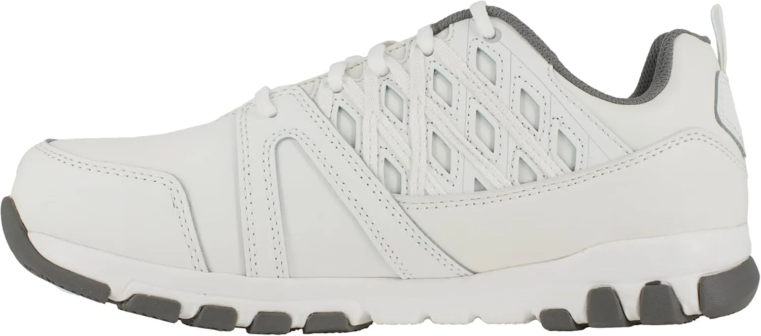 Reebok Work Women's RB434 Sublite Cushion Work Safety Toe Athletic Steel Oxford Shoe White