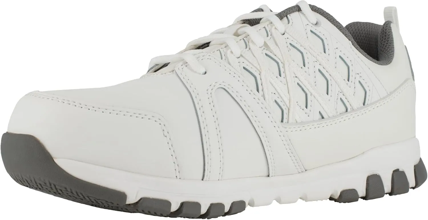 Reebok Work Women's RB434 Sublite Cushion Work Safety Toe Athletic Steel Oxford Shoe White