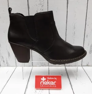 RIEKER - 55284-00 - HEELED BOOT - Black