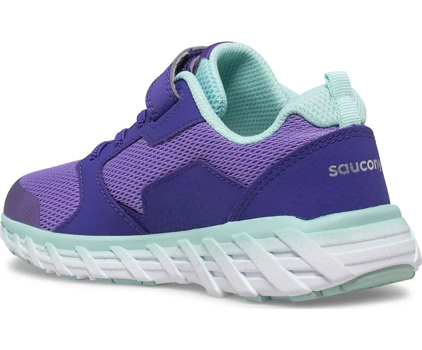 Saucony Wind 2.0 | Purple/Turquoise Kids Sneakers