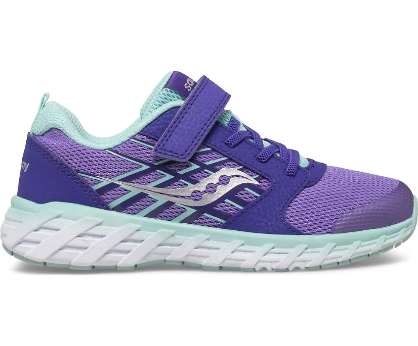 Saucony Wind 2.0 | Purple/Turquoise Kids Sneakers