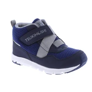 Tsukihoshi Tokyo | Navy/Gray Waterproof Youth High Top Sneakers