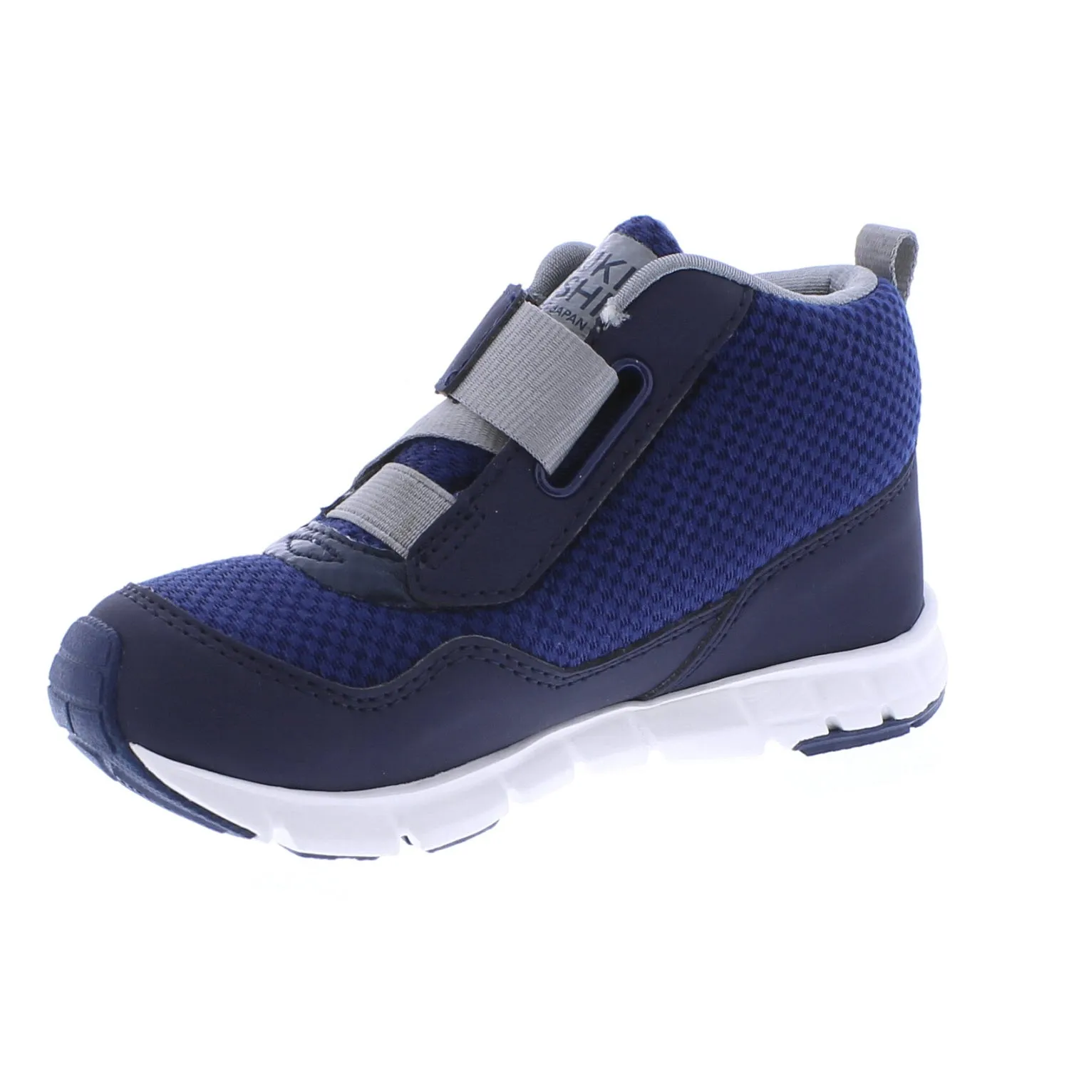 Tsukihoshi Tokyo | Navy/Gray Waterproof Youth High Top Sneakers
