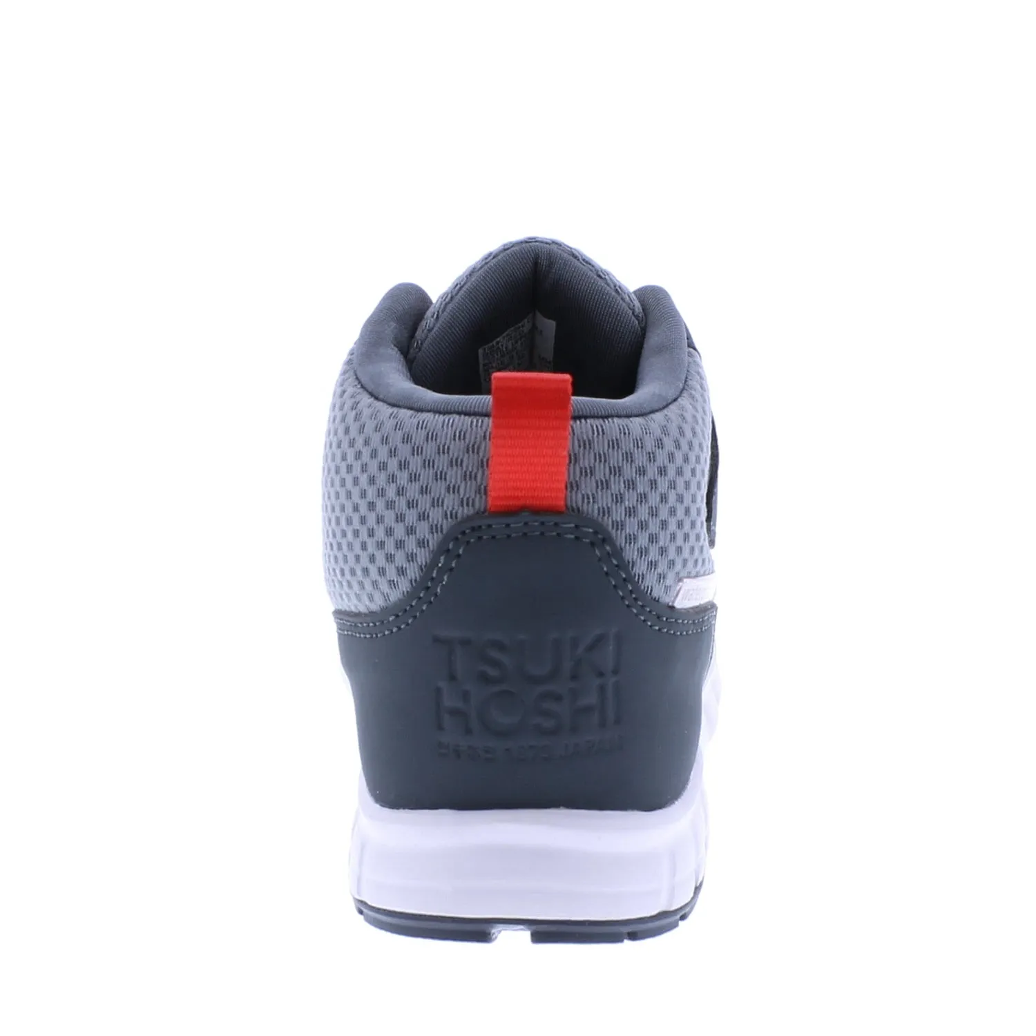 Tsukihoshi Tokyo | Slate/Red Waterproof Kids High Top Sneakers